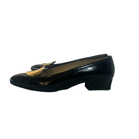 VINTAGE COLETTE PATENT LEATHER PUMPS - Picture 2 of 4
